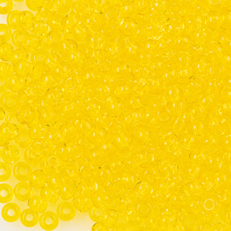 Preciosa Seed Bead 6/0 Yellow Transparent 20g Tube (80010)