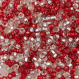 Czech Seed Bead 6/0 Rubies & Diamond Mix 50g (MIX34)