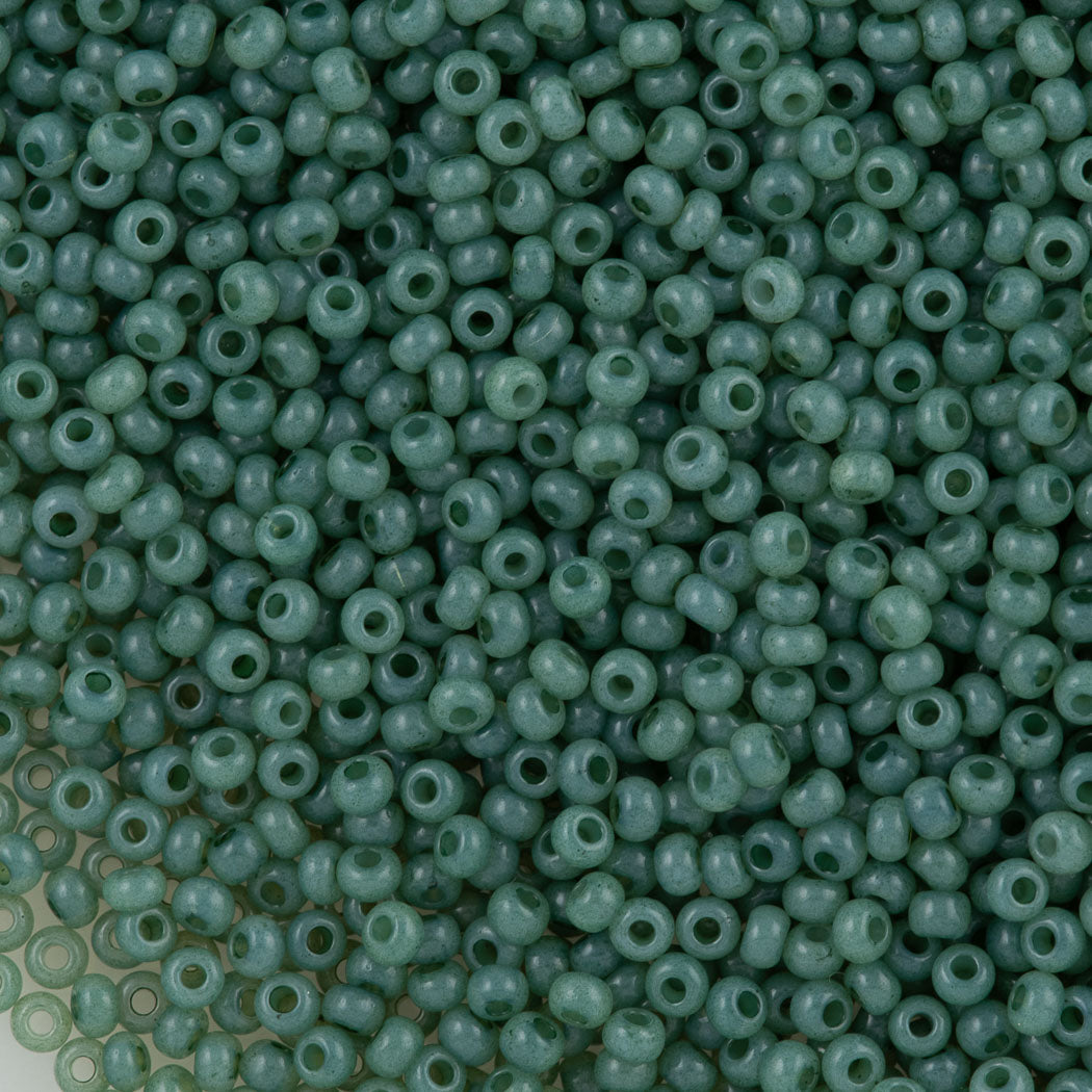 Czech Seed Bead 8/0 Solgel Jade Opal (02663)