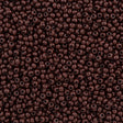 Czech Seed Bead 8/0 Opaque Dark Brown 2-inch Tube (13780)