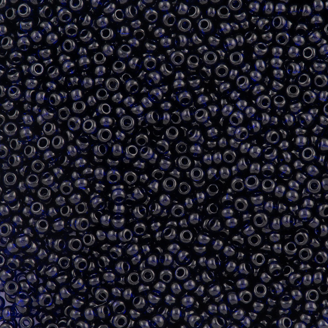 Czech Seed Bead 8/0 Transparent Cobalt 50g (30110)