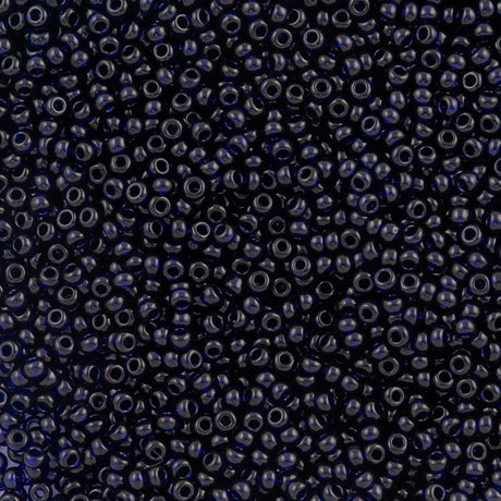 Czech Seed Bead 8/0 Transparent Cobalt 50g (30110)