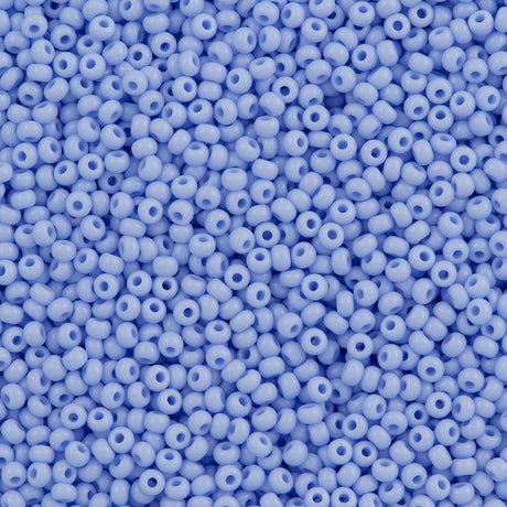 Czech Seed Bead 8/0 Opaque Powder Blue 2-inch Tube (33000)