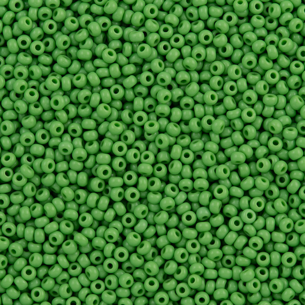 Czech Seed Bead 8/0 Opaque Light Green 2-inch Tube (53230)