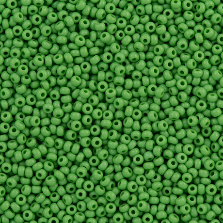 Czech Seed Bead 8/0 Opaque Light Green 2-inch Tube (53230)