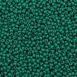 Czech Seed Bead 8/0 Opaque Forest Green 2-inch Tube (53240)