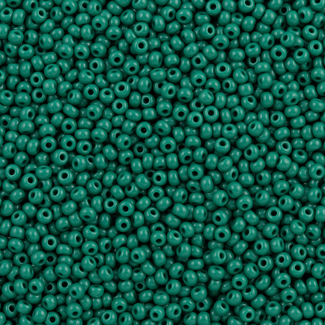 Czech Seed Bead 8/0 Opaque Forest Green 50g (53240)