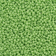 Czech Seed Bead 8/0 Opaque Spring Green 2-inch Tube (53410)