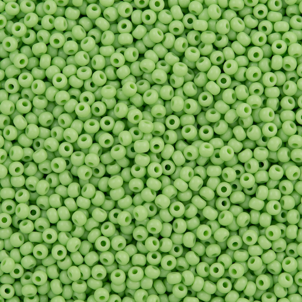 Czech Seed Bead 8/0 Opaque Spring Green 50g (53410)