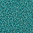 Czech Seed Bead 8/0 Opaque Green Turquoise AB 2-inch Tube (64130)