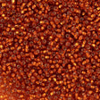 Czech Seed Bead 8/0 Silver Lined Orange 2-inch Tube (97030)