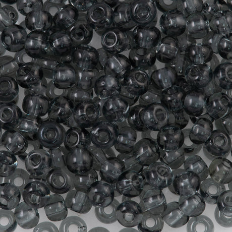 Czech Seed Bead 8/0 Black Diamond 2-inch Tube (40010)