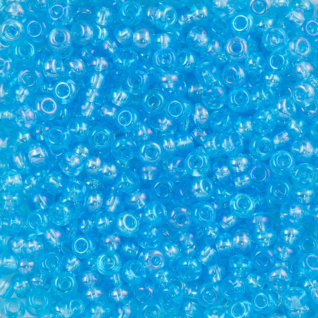 Preciosa Seed Bead 8/0 Aqua AB (61010)