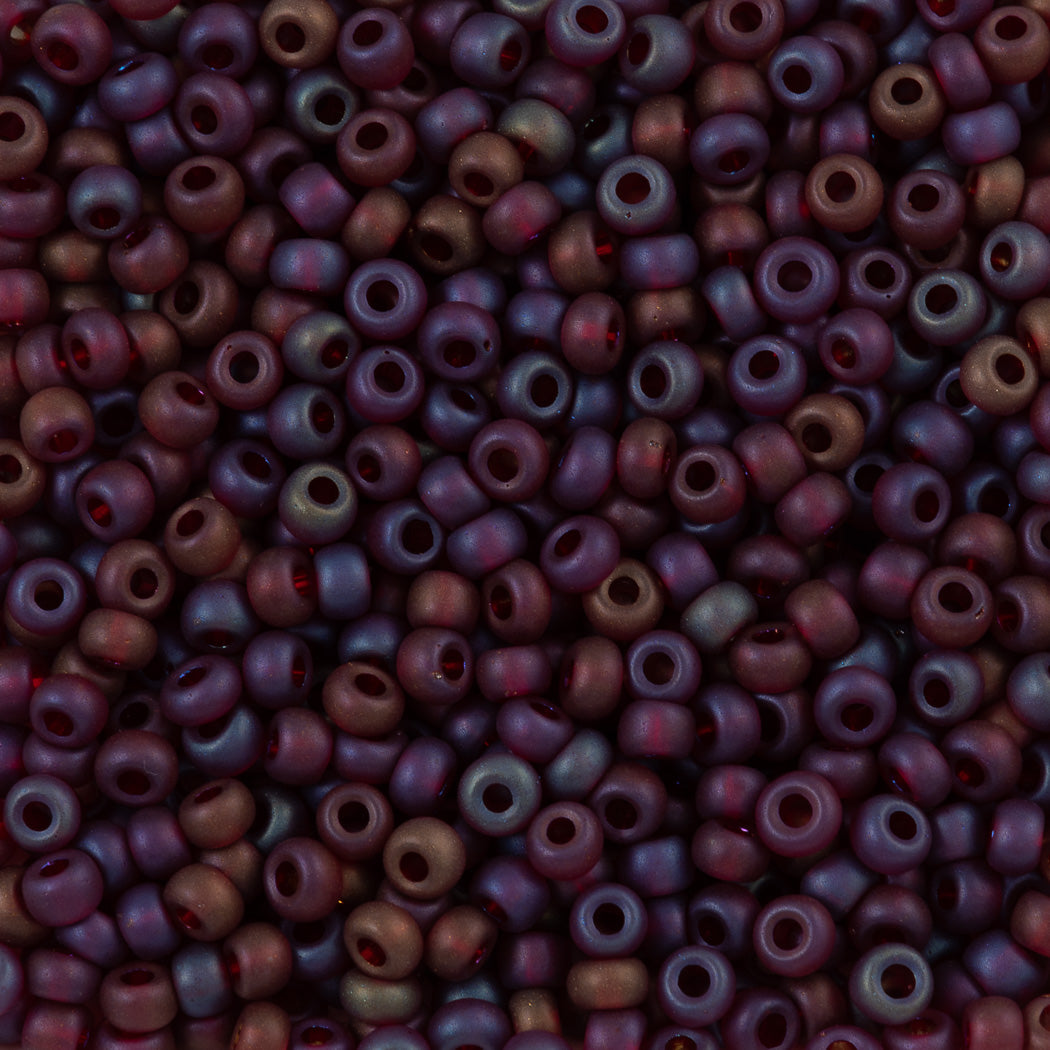 Preciosa Seed Bead 8/0 Garnet Matte AB 22g Tube (91120M)