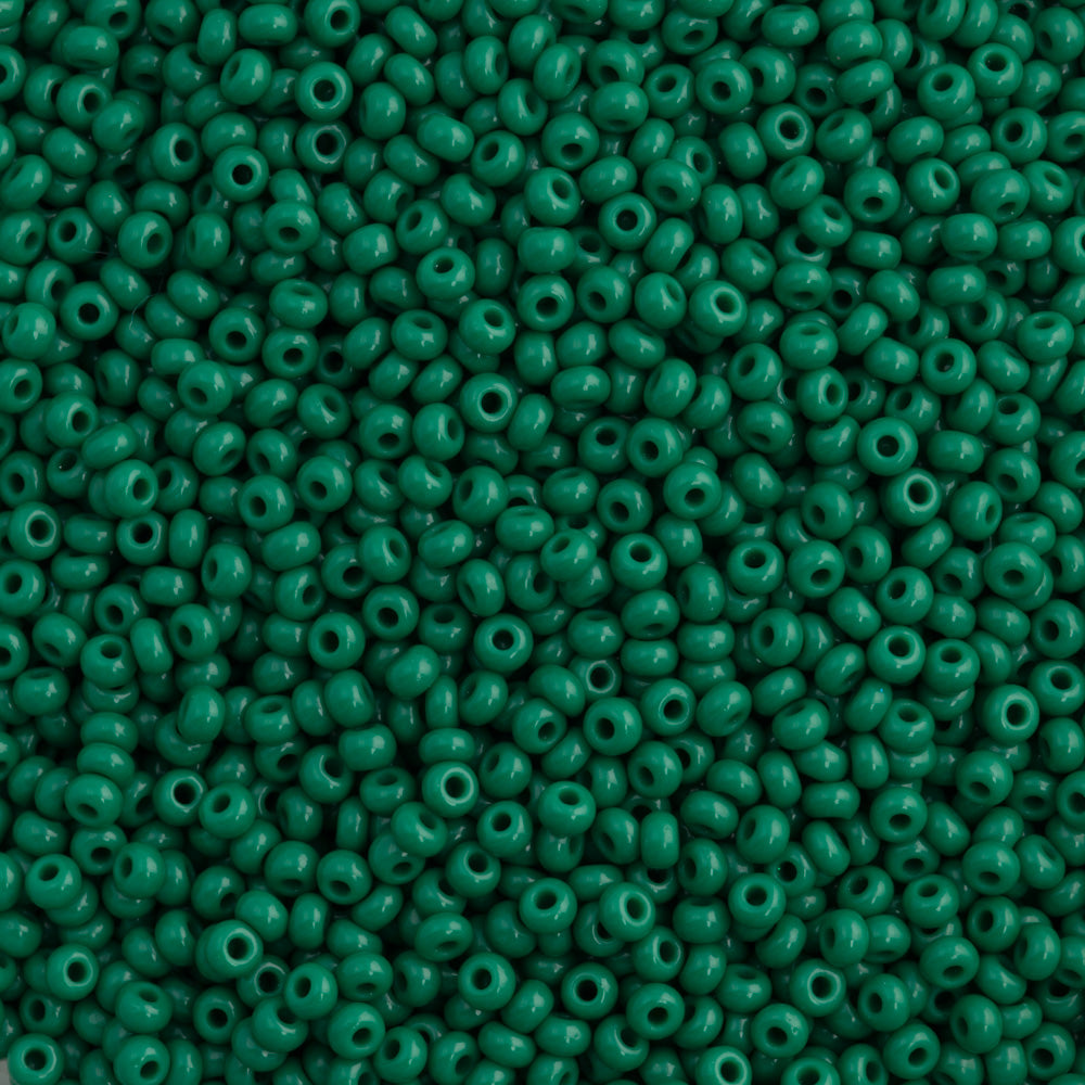 Preciosa Czech Seed Bead 11/0 Opaque Mid Green (53240)