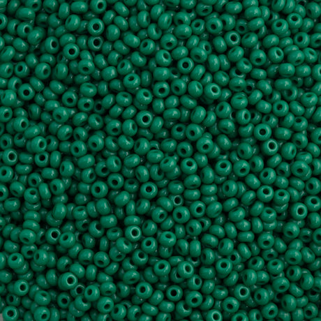 Preciosa Czech Seed Bead 11/0 Opaque Mid Green (53240)