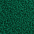 Czech Seed Bead 11/0 Opaque Mid Green 2-inch Tube (53240)