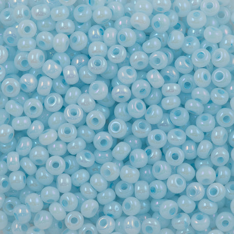 Preciosa Seed Bead 6/0 Blue Ceylon AB (57534)