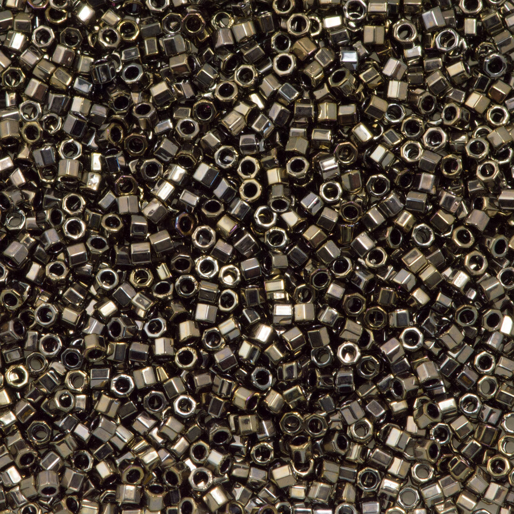 Miyuki Hex Cut Delica seed bead 11/0 Opaque Luster Bronze DBC254