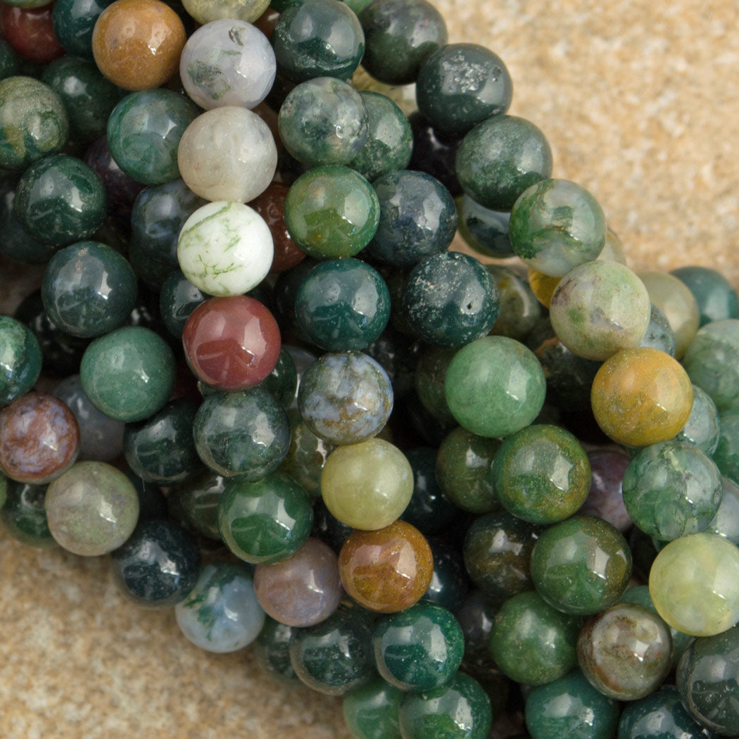 Fancy Jasper 6mm Round Beads 16" strand