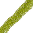 100 Czech Fire Polished 4mm Round Bead Olivine (50230)