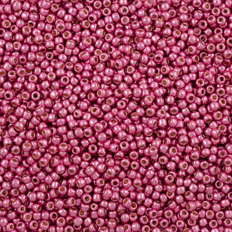 50g Toho Round Seed Bead 6/0 PermaFinish Galvanized Pink Lilac (553PF)