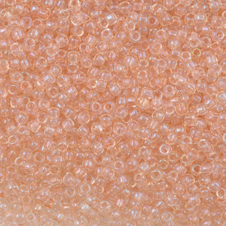 50g Toho Round Seed Bead 8/0 Transparent Peach AB (1813)