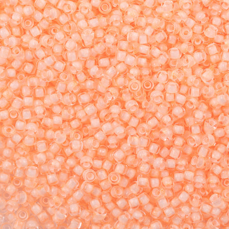 50g Toho Round Seed Bead 8/0 Reflection Cantaloupe (2505)