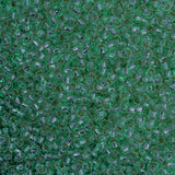 50g Toho Round Seed Bead 8/0 Glow In The Dark Silver Lined Crystal Glow Green (2700PFS) (Glow)