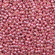 50g Toho Round Seed Bead 8/0 PermaFinish Galvanized Pink Lilac (553PF)