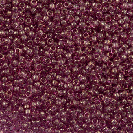 50g Toho Round Seed Bead 8/0 Gold Luster Pink Rose (628)