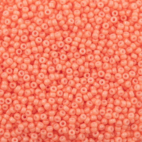 Miyuki Round Seed Bead 11/0 Duracoat Dyed Opaque Dark Salmon (4462)