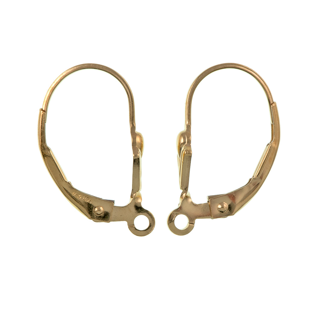 Buy 13mm 24k Shiny Gold Plated Leverback Earring Clasps, Round Leverback  Earring, Leverback Ear Wire, Hoop Earrings, Gold Plated Findings, Eg1x4  Online in India 