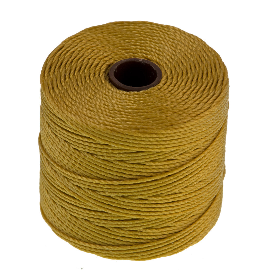 Light Maize S-Lon Bead Cord 77 Yard Spool .5mm TEX 210