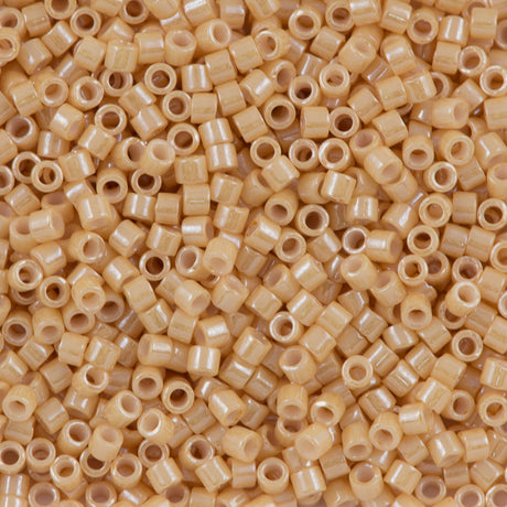 Miyuki Delica Seed Bead 10/0 Opaque Tan Luster DBM205