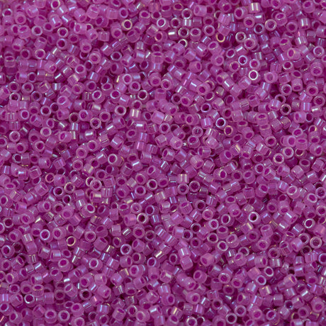 25g Miyuki Delica Seed Bead 11/0 Inside Dyed Color Lavender Fruit DB1744