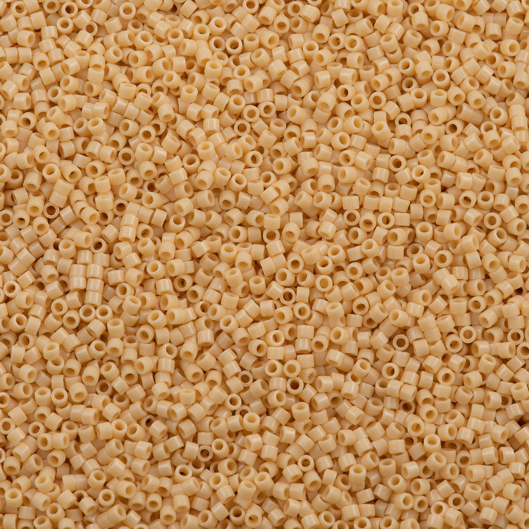 25g Miyuki Delica Seed Bead 11/0 Opaque Light Butter Rum DB1131