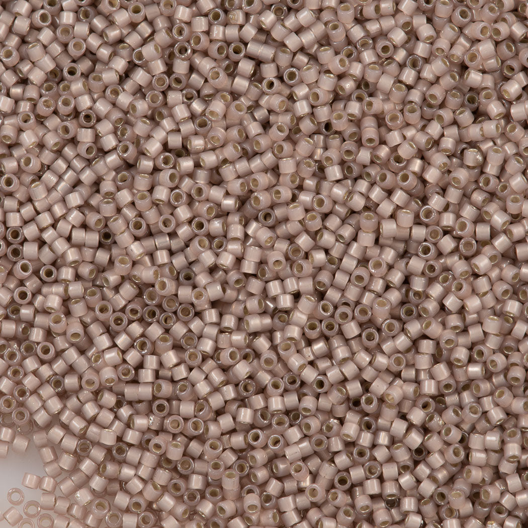 25g Miyuki Delica Seed Bead 11/0 Silver Lined Burly Wood DB1459