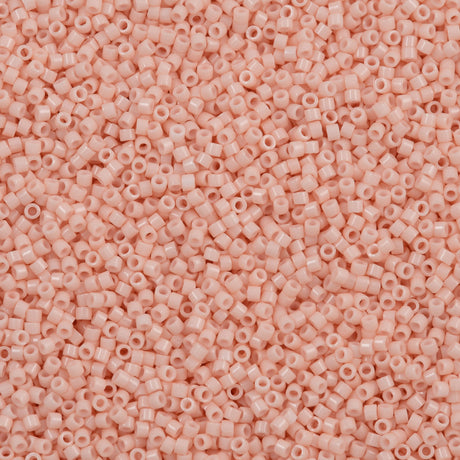 25g Miyuki Delica Seed Bead 11/0 Opaque Glazed Nectarine DB1493