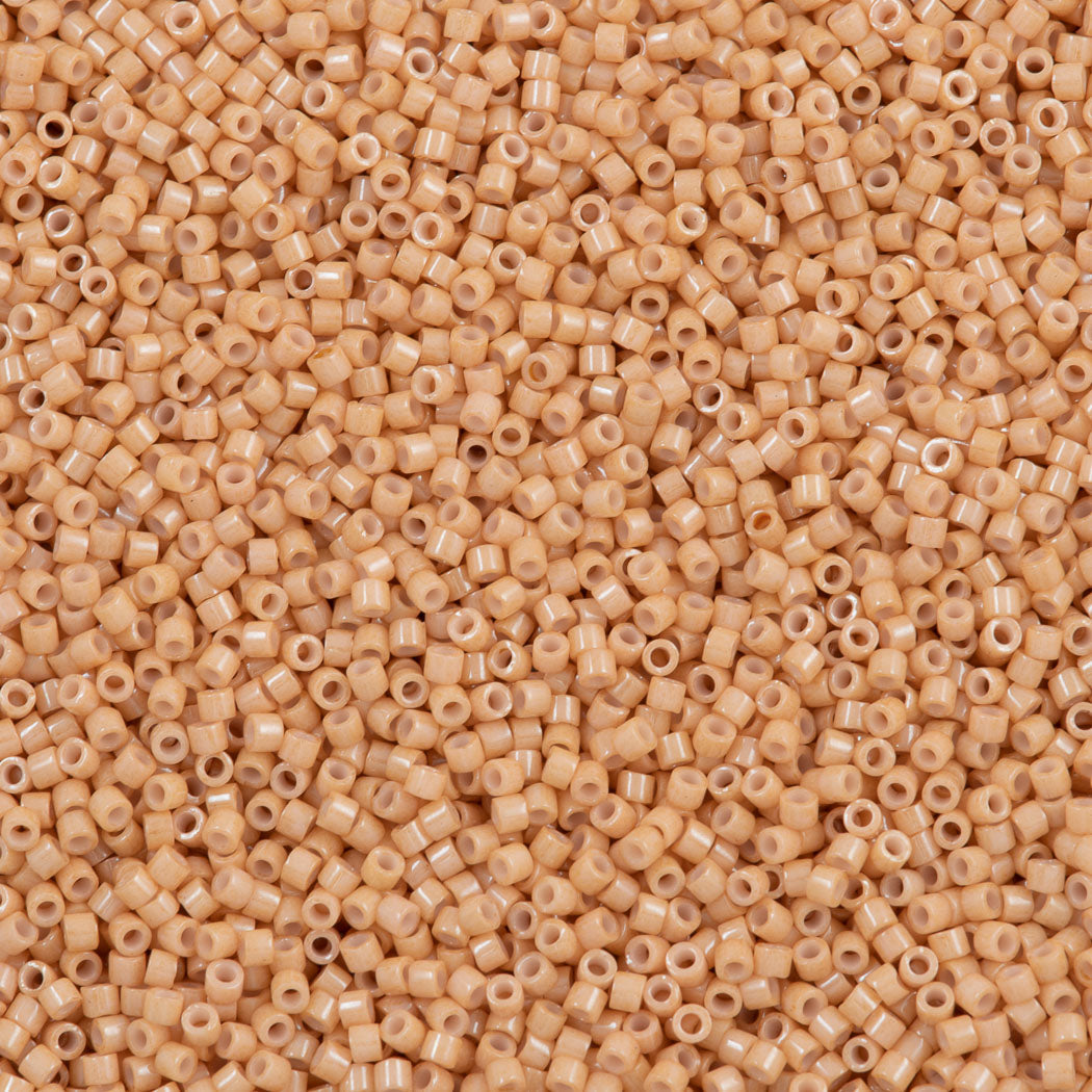 25g Miyuki Delica Seed Bead 11/0 Opaque Tan DB208