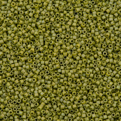 25g Miyuki Delica Seed Bead 11/0 Matte Opaque Glazed Seaweed AB DB2309