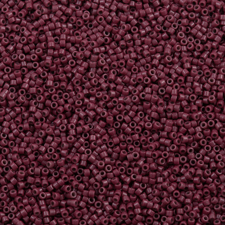 25g Miyuki Delica Seed Bead 11/0 Duracoat Opaque Grape Purple DB2355