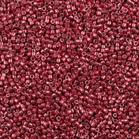 25g Miyuki Delica Seed Bead 11/0 Galvanized Dyed Color Raspberry DB428