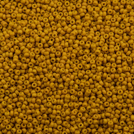 Miyuki Round Seed Bead 11/0 Matte Opaque Mustard (1233)