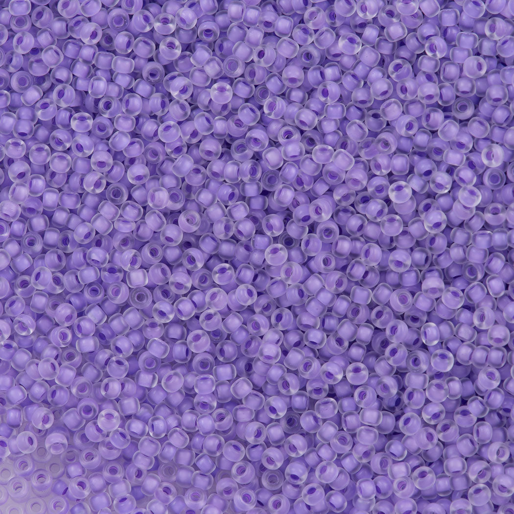 Miyuki Round Seed Bead 11/0 Semi Matte Lined Lilac (1924)