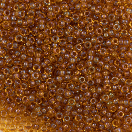 50g Miyuki Round Seed Bead 11/0 Crystal Lined Topaz AB (377)