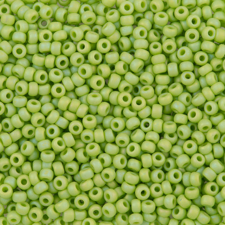 Miyuki Round Seed Bead 11/0 Matte Opaque Chartreuse AB (416FR)