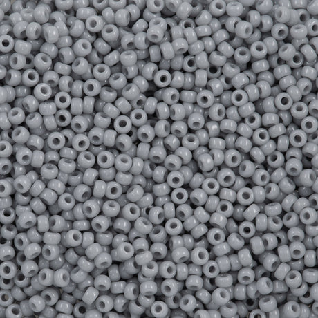 50g Miyuki Round Seed Bead 11/0 Cement Grey (498)