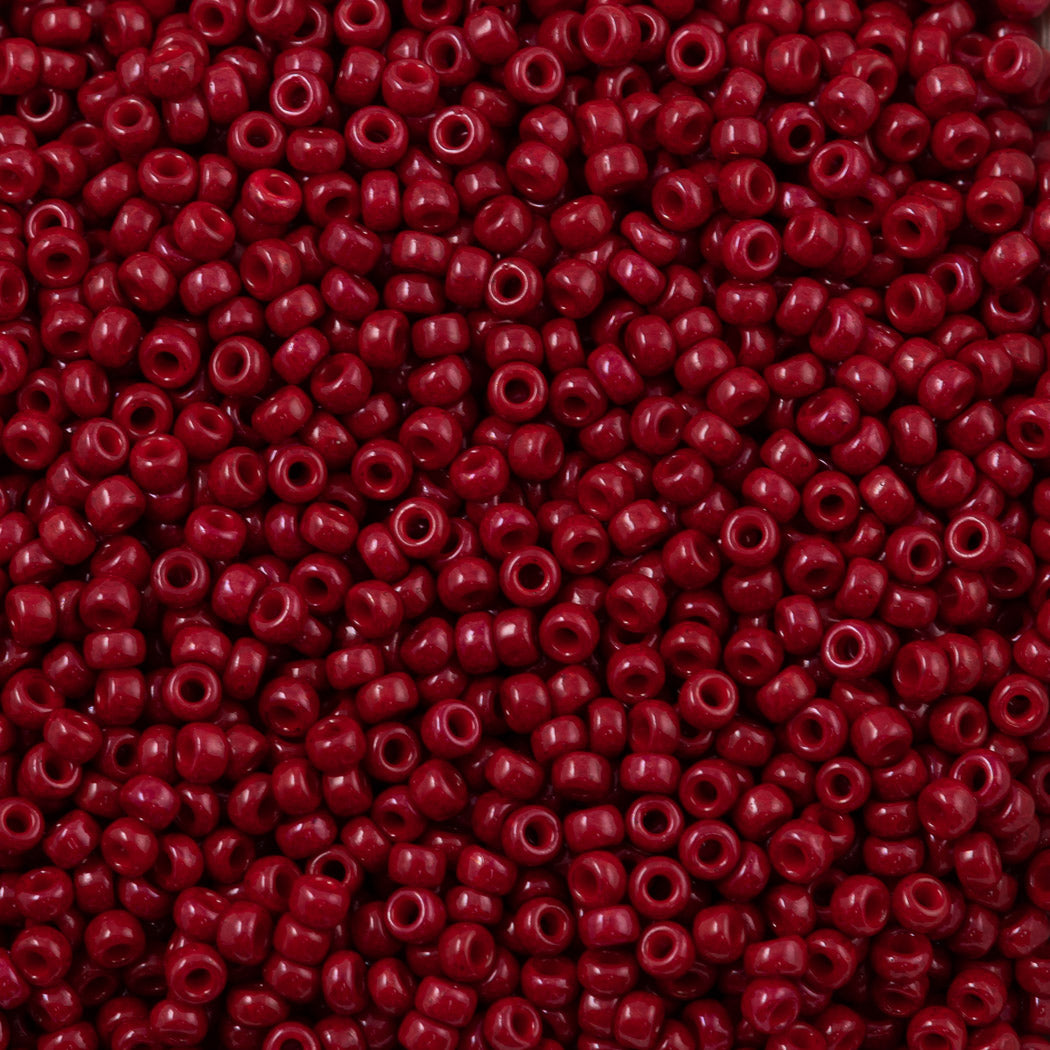 Miyuki Round Seed Bead 11/0 Opaque Dyed Maroon(1464)