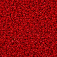 Miyuki Round Seed Bead 11/0 Semi Matte Opaque Dyed Bright Red (1684)